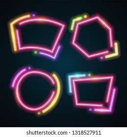 Juego de banderas Neon