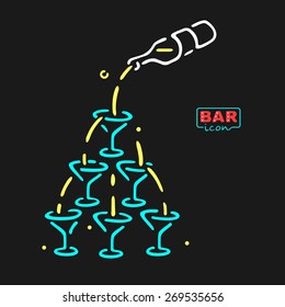 Neon Bar Symbol