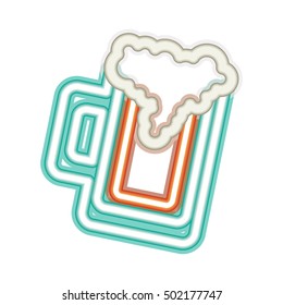 neon beer icon
