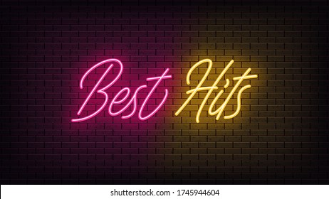 Neon Best Hits, Schrift.