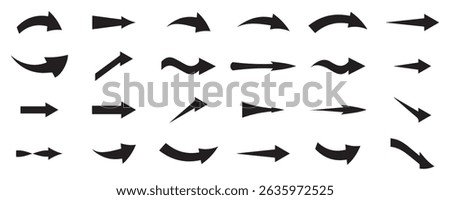 Neon black Arrow icons set. Arrows vector sing isolated on white background. Big vector set of black arrow symbol and direction pointers in different styles. Beautiful arrow vector collection.