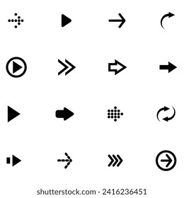 Neon Black Arrows set Symbol. Schöner Pfeil Vektordesign. weißer Hintergrund, Pfeil einzeln. Pfeil, Cursor, Moderne einfache Pfeile, Vektorgrafik.