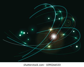 Neon black background