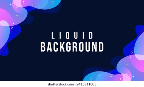 neon blue background with liquid border