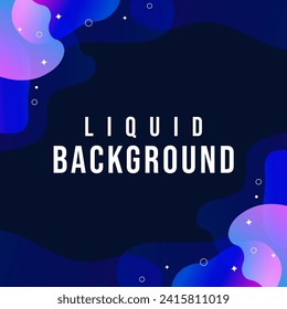 neon blue background with liquid border