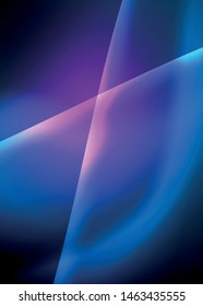 Neon blue electric wave abstract background. Abstract technology background. Black background. Abstract magic light motion background. Neon flare.