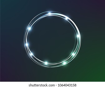 Neon blue frame