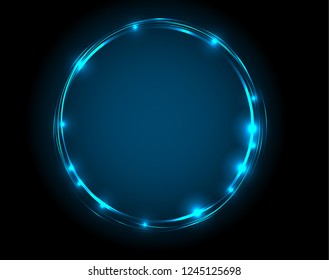 Neon blue frame