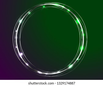 Neon blue frame