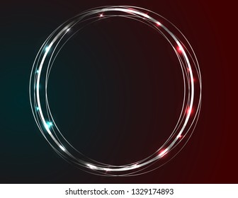 Neon blue frame