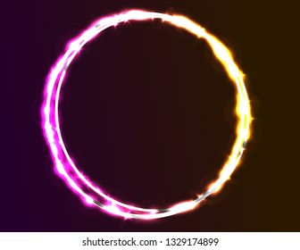 Neon blue frame