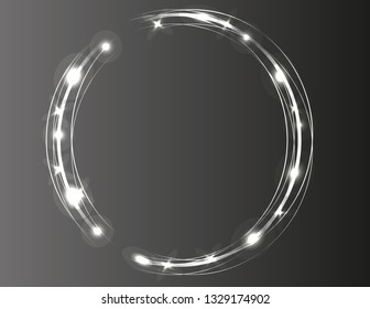 Neon blue frame