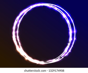 Neon blue frame