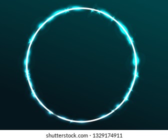 Neon blue frame