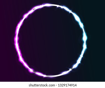 Neon blue frame