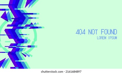 Neon Blue Glitched Banner Template Graphics