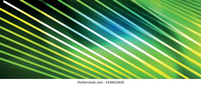 Neon blue glowing lines, magic energy space light concept, abstract background wallpaper design, vector illustration