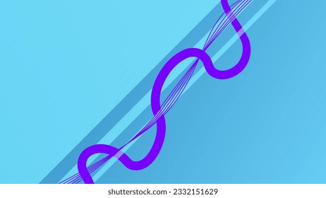Marco textualmente de gradiente azul neón con hilo púrpura y ondas de línea estructuradas