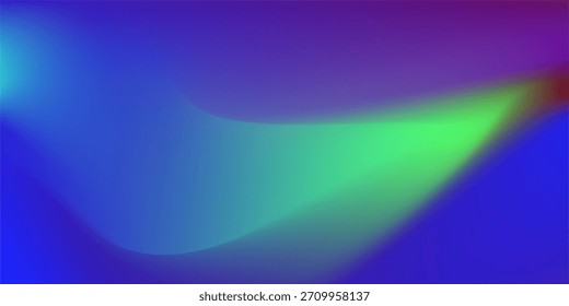 Fundo de gradiente abstrato azul e verde neon para web moderna, protetores de tela e conceitos digitais.