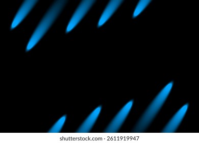 Neon Blue Light Line Background. Futuristic Wallpaper. Abstract Business Banner. Vector Illustration