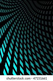 Neon blue lighted surface