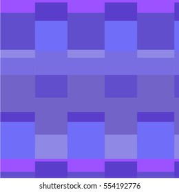 Neon blue, purple square vector shapes, pattern.