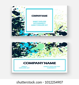 Neon blue white explosion paint splatter artistic cover design. Decorative dust splash gradient texture background. Trendy creative template vector Cover Report Catalog Brochure Flyer Product