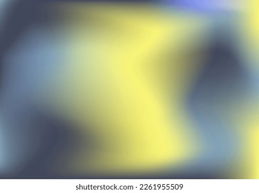 Neon blue yellow azure gradient. Spotted twocolored pattern royal navy, bright lemon. Mockup for advertisement, cards, social media, landing page, calendar sample, price list, diary, brochure, labels