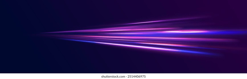 Neon blurred circles in motion. Vector vortex wake effect. Electric swirl lines, neon light effect. Abstract magic energy waves. Luminous gold circle.	