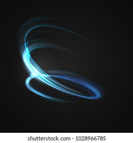 Neon Blurry Circles Motion Vector Swirl Stock Vector (Royalty Free ...