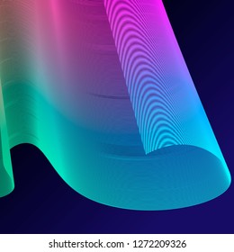 neon bright colored gradient abstract lines background