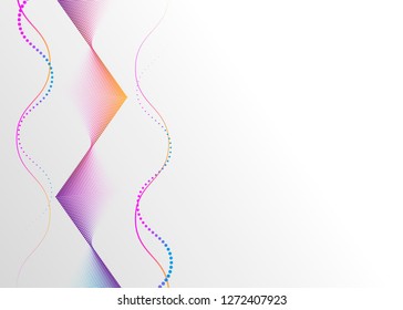 neon bright colored gradient abstract dotted background from lines