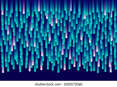 Neon bright drops fail. vector illustration . Modern wallpaper texture for web banners, business.