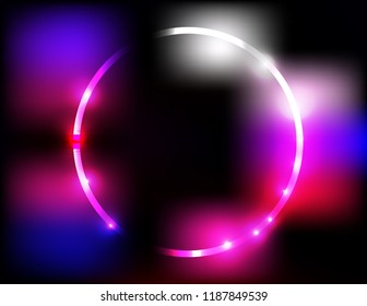 Neon bright frame