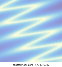 Neon bright wavy line. Diagonal strips low poly pattern. Vector image.