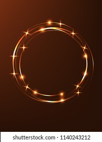 Neon brown frame
