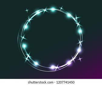 Neon brown frame