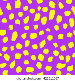 neon brush seamless pattern background
