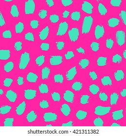 neon brush seamless pattern background