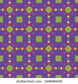 Neon Bus Seat Seamless Pattern