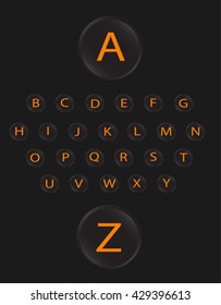 neon buttons font 