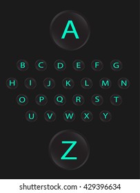 neon buttons font 