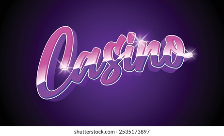 Neon Casino Slot Machine Text Effect with Jackpot Vibes