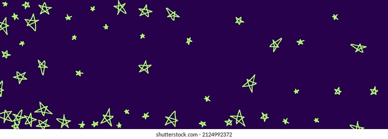 Neon Childish Chaotic Dark Violet Night Naive Handdrawn Stars. Vibrant Mint Pastel Green Stars Pastel Vivid Illustration. Purple Vivid Bright Shiny Green Lavender Kids Stars Stars Wallpaper.