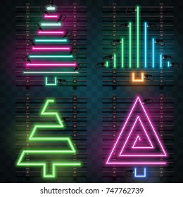 Neon Christmas Tree