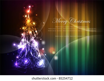 neon Christmas tree