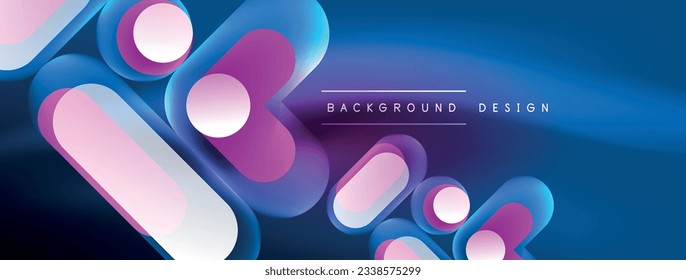 Fondo abstracto del círculo neón. Plantilla para fondo de pantalla, banner, presentación, fondo
