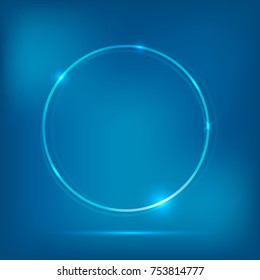 Neon circle background