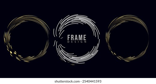 design de círculo neon, design abstrato círculo, efeito neon