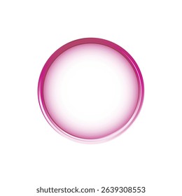 Neon circle frame. Abstract geometric clipart